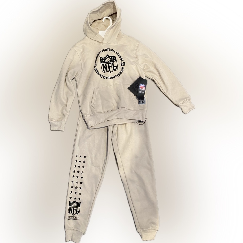 NFL Double Up Pullover Hoodie & Pants Set - Sand